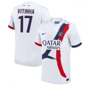 Paris Saint-Germain Vitinha #17 Replika Udebanetrøje 2024-25 Kortærmet